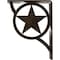 Ekena Millwork Austin Wrought Iron Bracket, (Triple center brace), Antiqued Pale Gold 2"W x 5 1/2"D x 8"H BKTM02X05X08TAUAPG - alternate 7